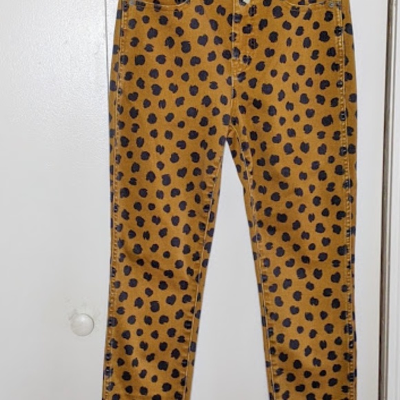 Madewell 10" Rise Skinny Jeans in Painted Spots - Picture 3 of 5